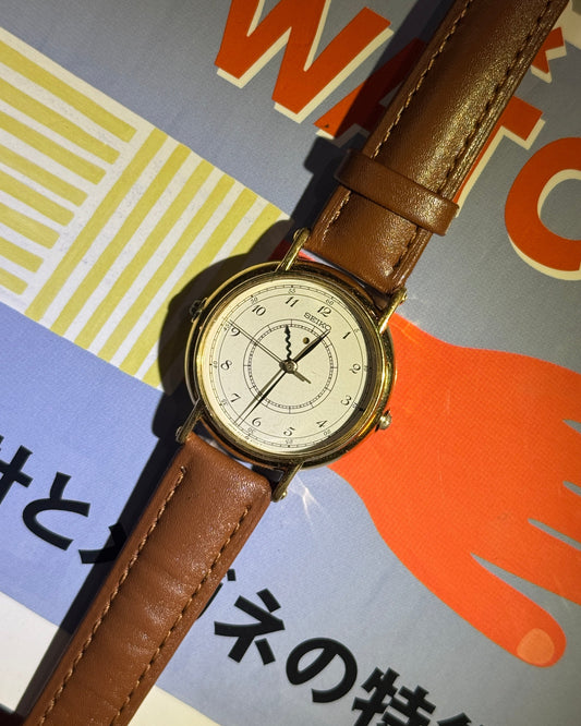 1985 Seiko Clock Quartz Watch 5c21-6000