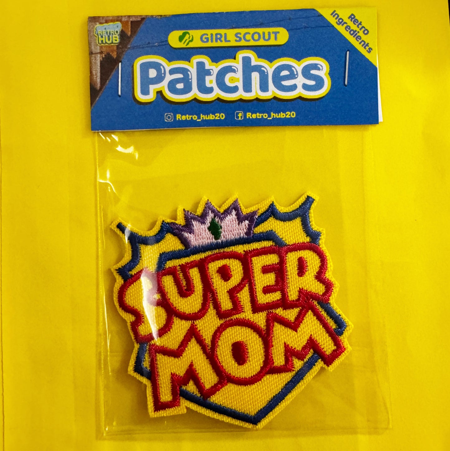 Girl Scout Patches -Super Mom