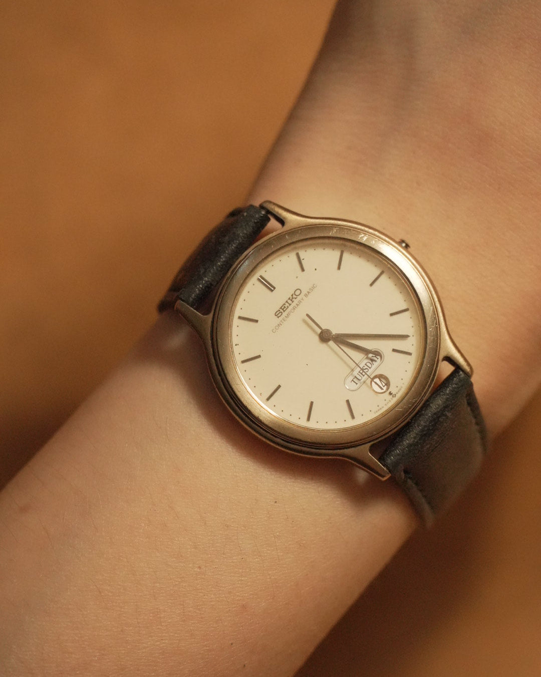 1988 Seiko Spirit white dial  Date day quartz watch 5h23-6000