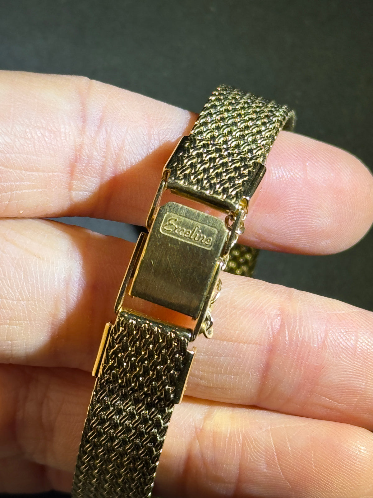 1984 Seiko little gold brick quartz watch 1e20-5000