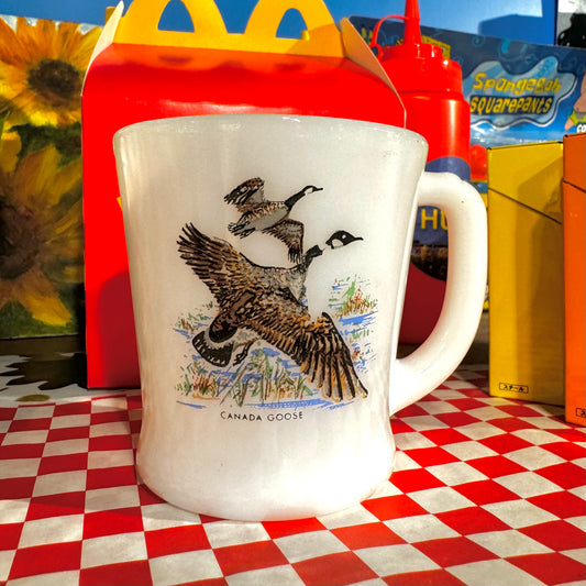 Fire King - 1960's Mallard Duck Canada Goose Mug