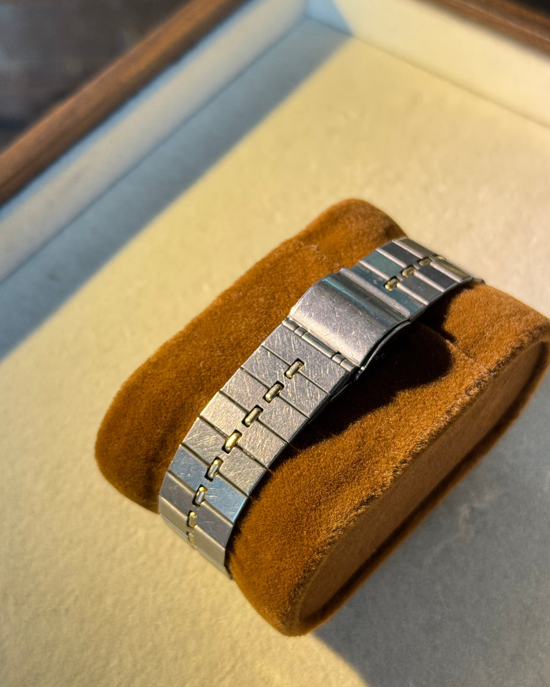 1985 Seiko chronos two tone cartier santo like square quartz watch