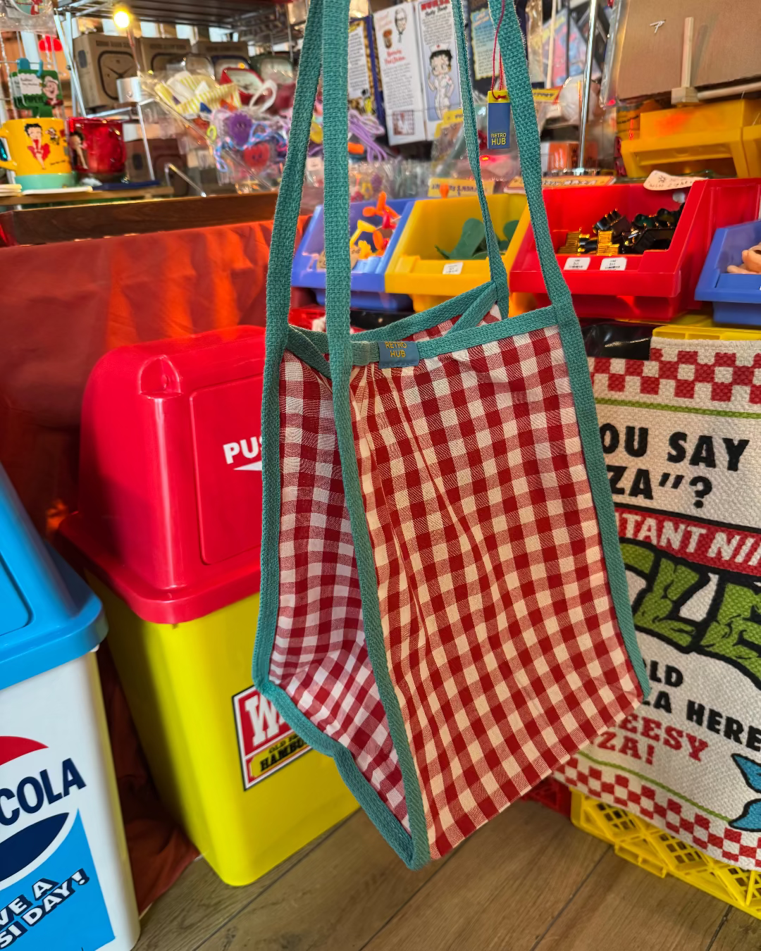 RETRO HUB 格子復古布袋