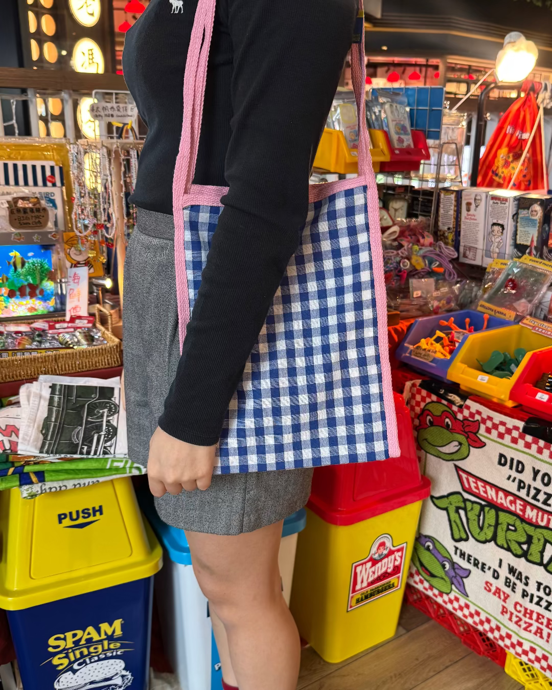 RETRO HUB 格子復古布袋