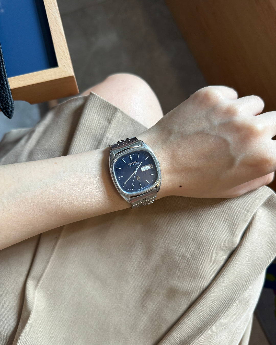 1978 Seiko blue dial lord quartz watch