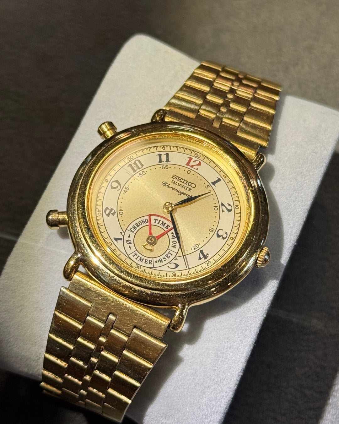 1989 Seiko Chronograph Dancing Hands quartz watch 8M25-6000