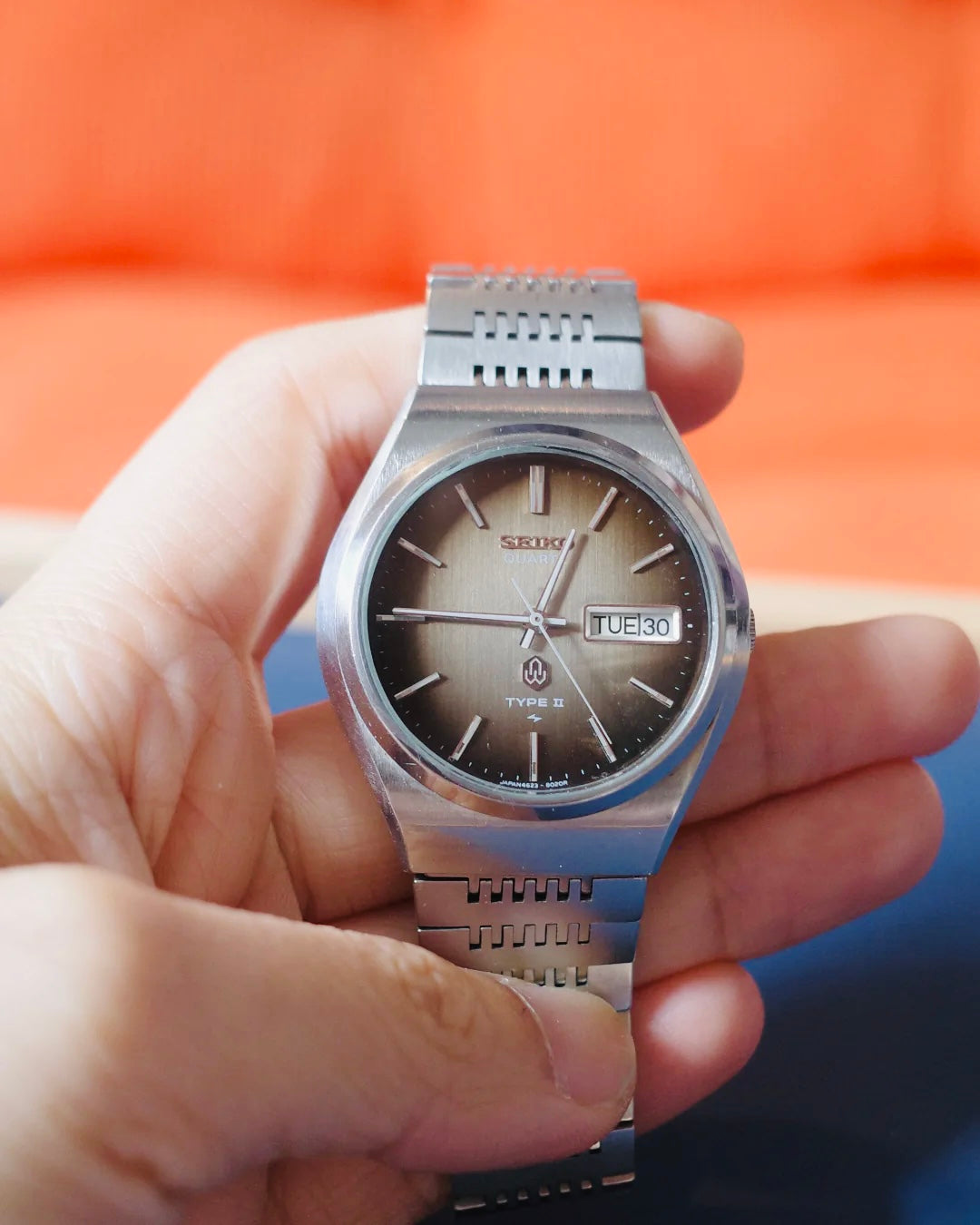 ￼【JDM】1975’s SEIKO Brown dial Type ii earlier quartz Watch
