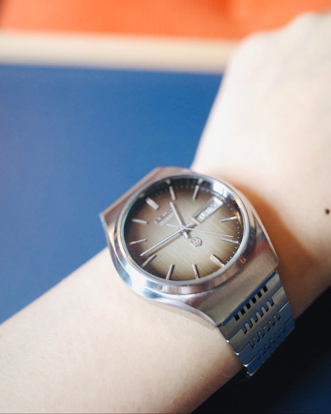 ￼【JDM】1975’s SEIKO Brown dial Type ii earlier quartz Watch
