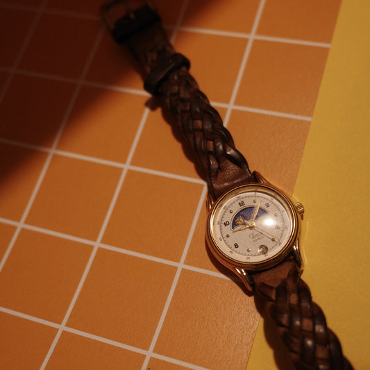 Timex 日月相交替石英手錶