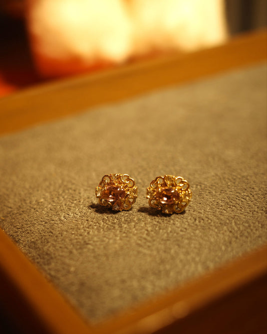 AVON Lavender Rhinestone Earring
