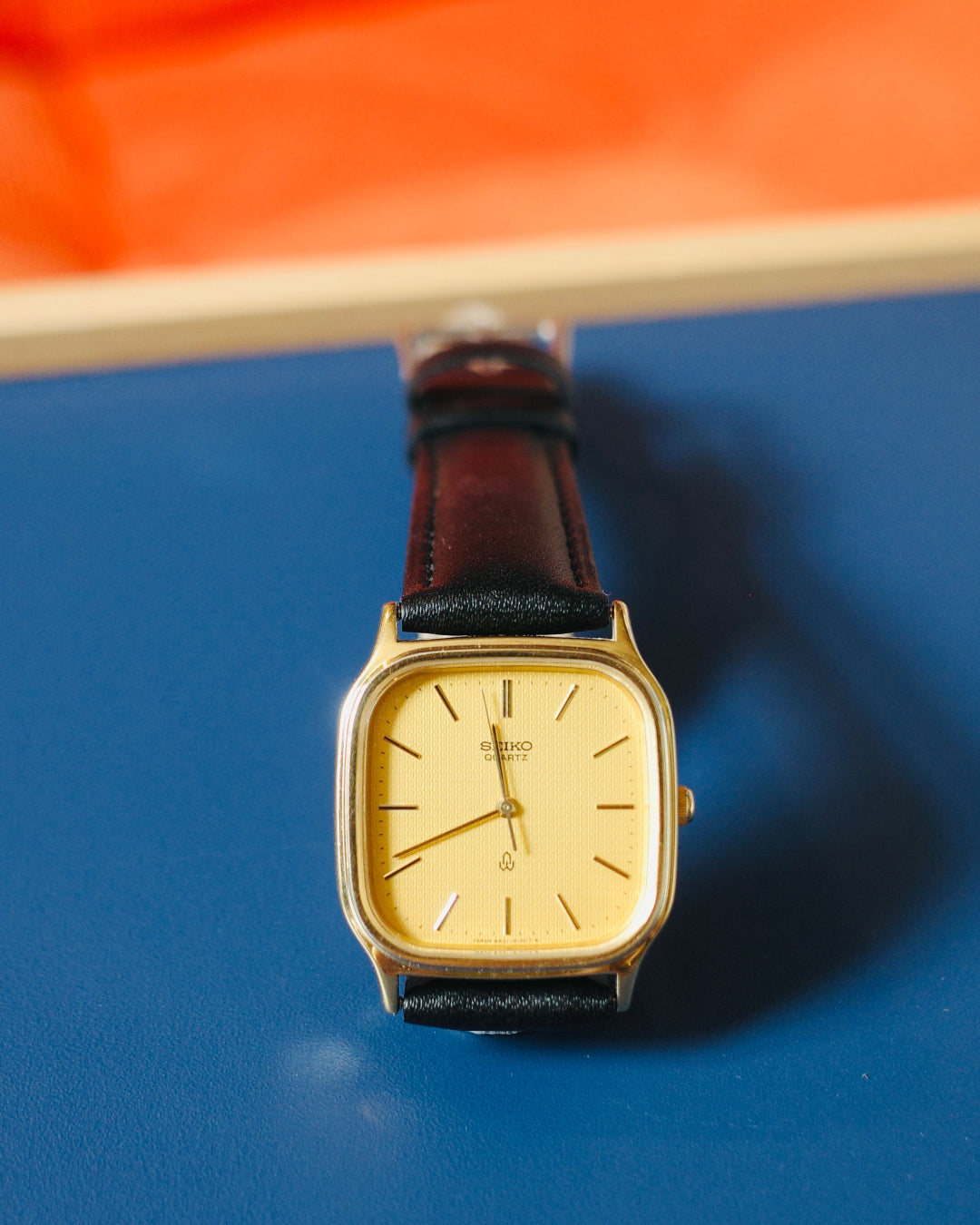 【SGP】1981 Seiko yellow face  Chariot Tank Quartz Watch