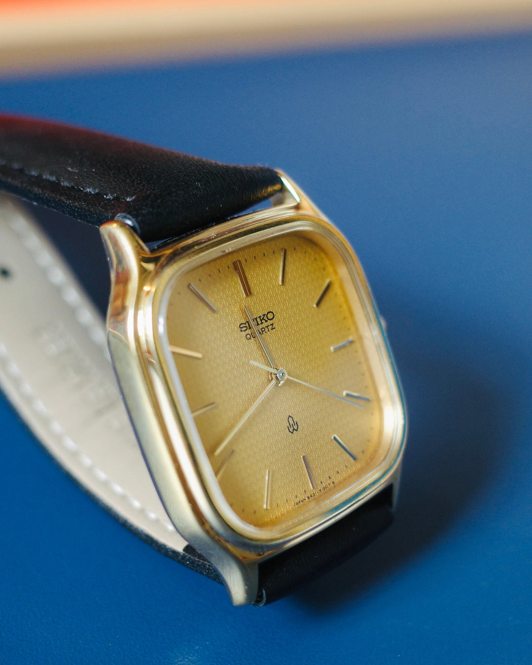 【SGP】1981 Seiko yellow face  Chariot Tank Quartz Watch