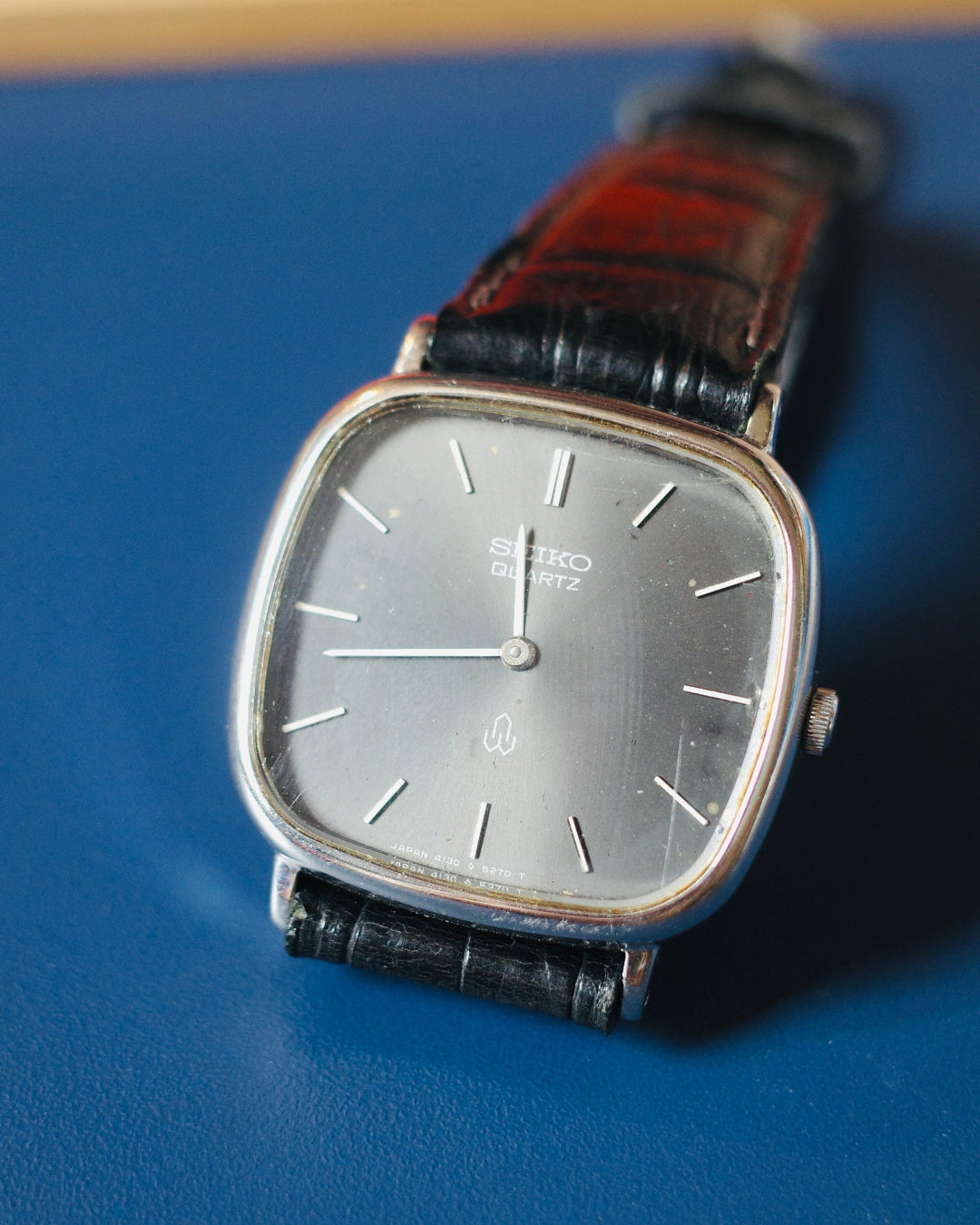 1986 Seiko Silver Chariot Tank Quartz Watch