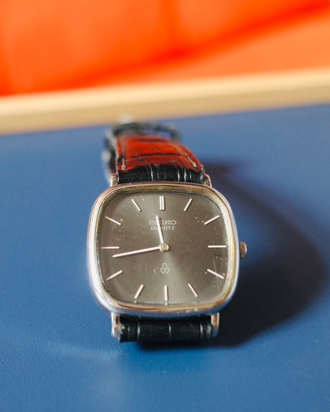 1986 Seiko Silver Chariot Tank Quartz Watch