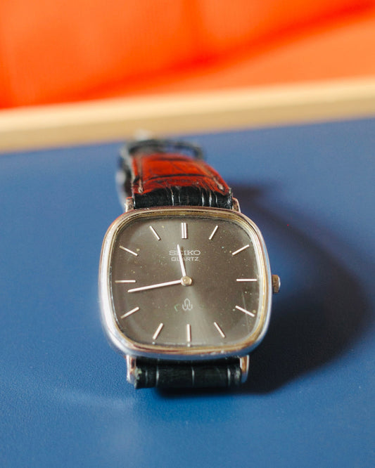 1986 Seiko Silver Chariot Tank Quartz Watch