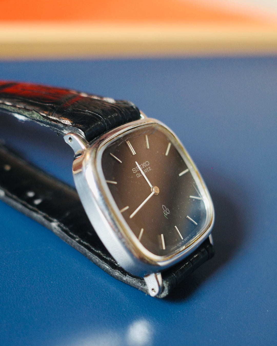 1986 Seiko Silver Chariot Tank Quartz Watch