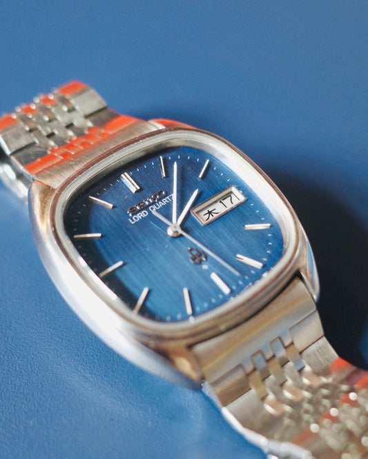 1978 Seiko blue dial lord quartz watch