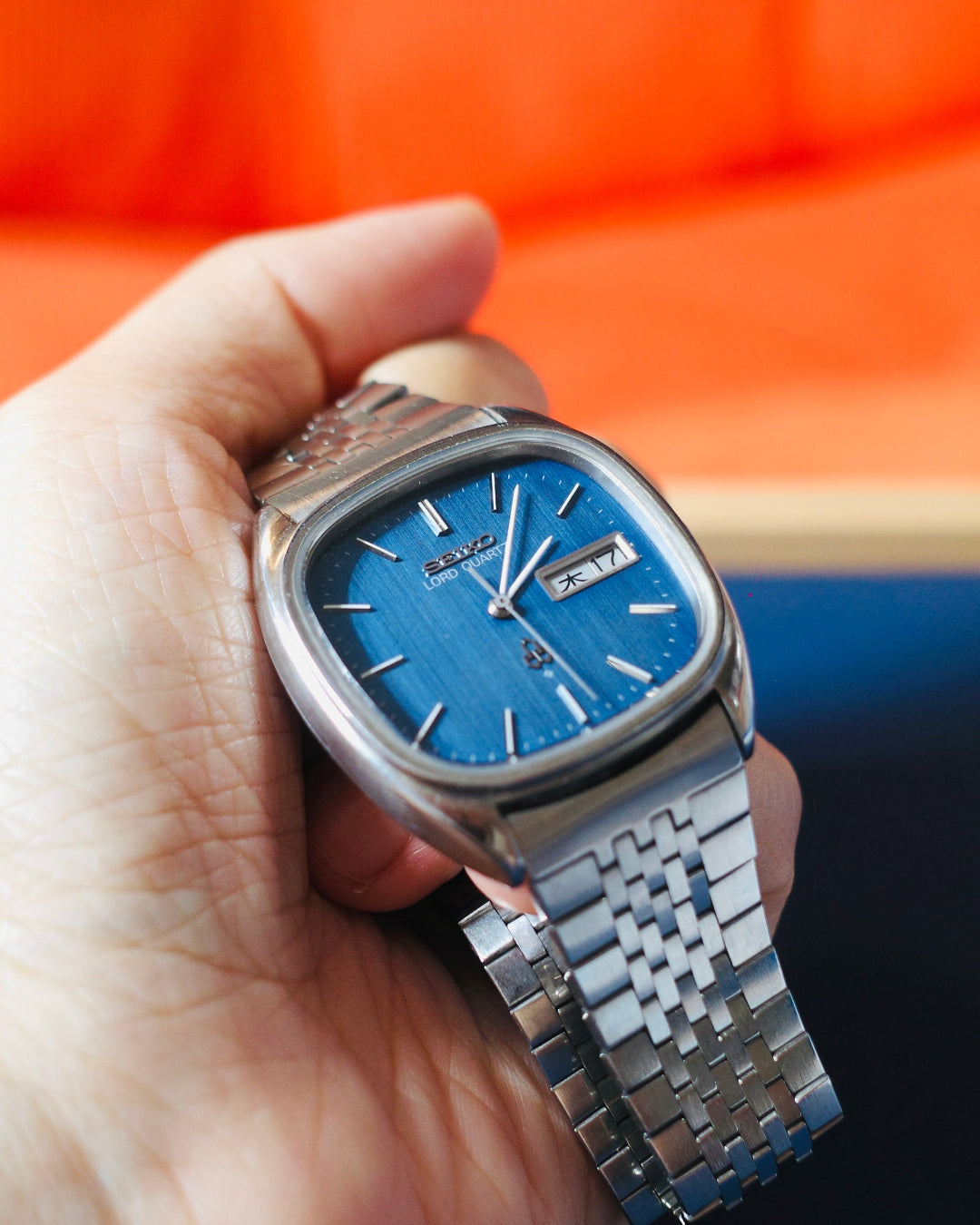 1978 Seiko blue dial lord quartz watch