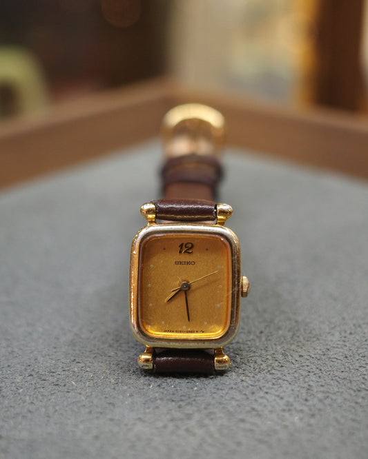 Vintage Seiko gold-tone square Dial Quartz Watch,Japan watch