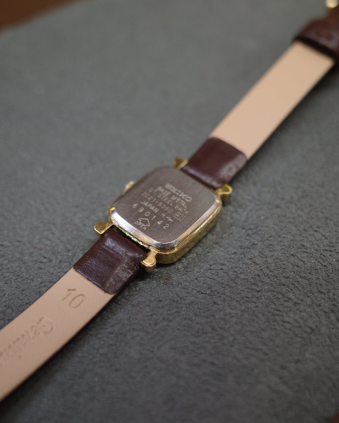 Vintage Seiko gold-tone square Dial Quartz Watch,Japan watch