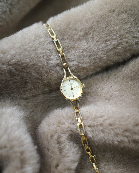 Vintage Citizen gold-tone bracelet chain watch Dial Quartz Watch