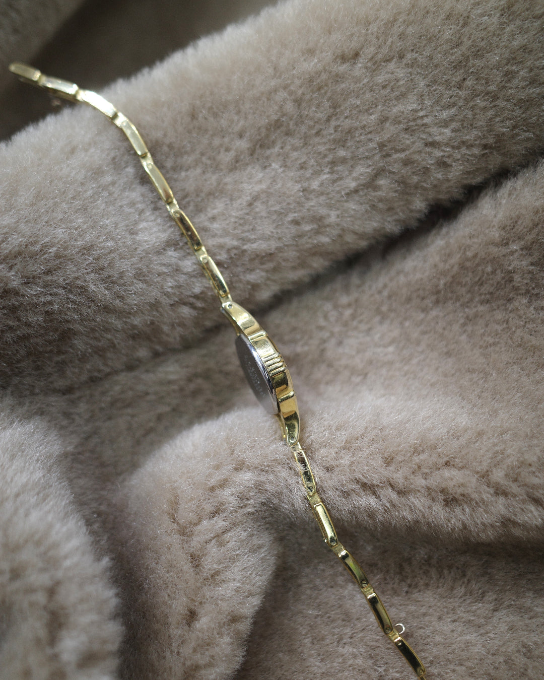 Vintage Citizen gold-tone bracelet chain watch Dial Quartz Watch