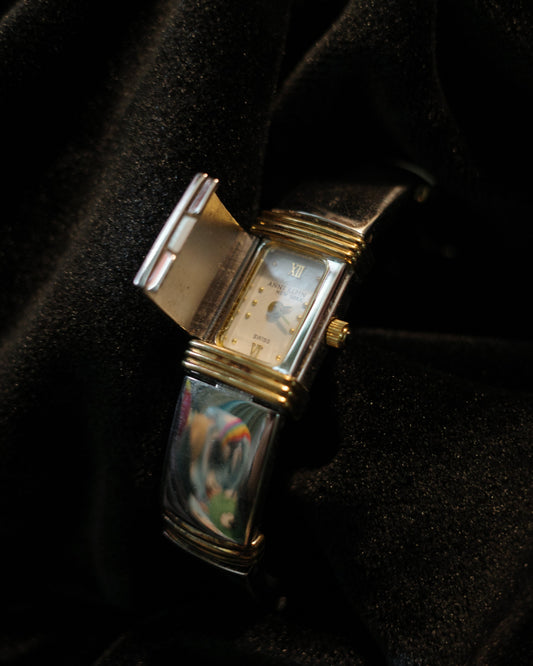 Vintage Anne Klein Peek a Poke Design Bangle Watch