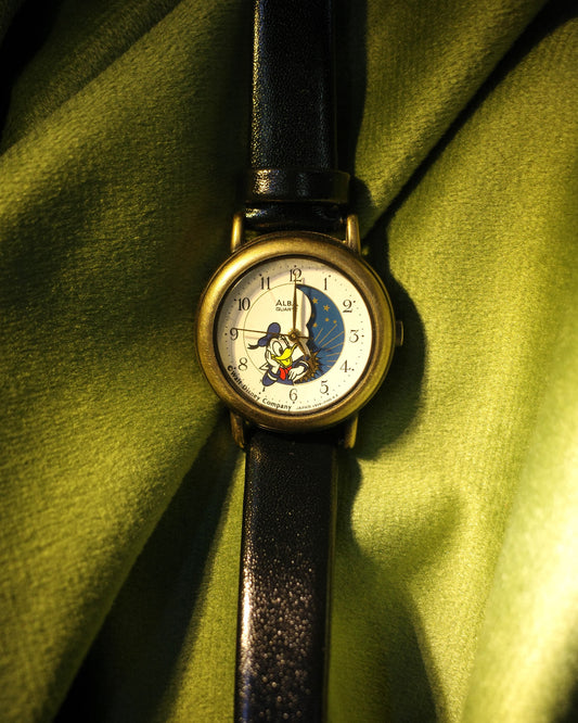 Alba Disney Donald Duck sun moonphase Vintage Watch 230922