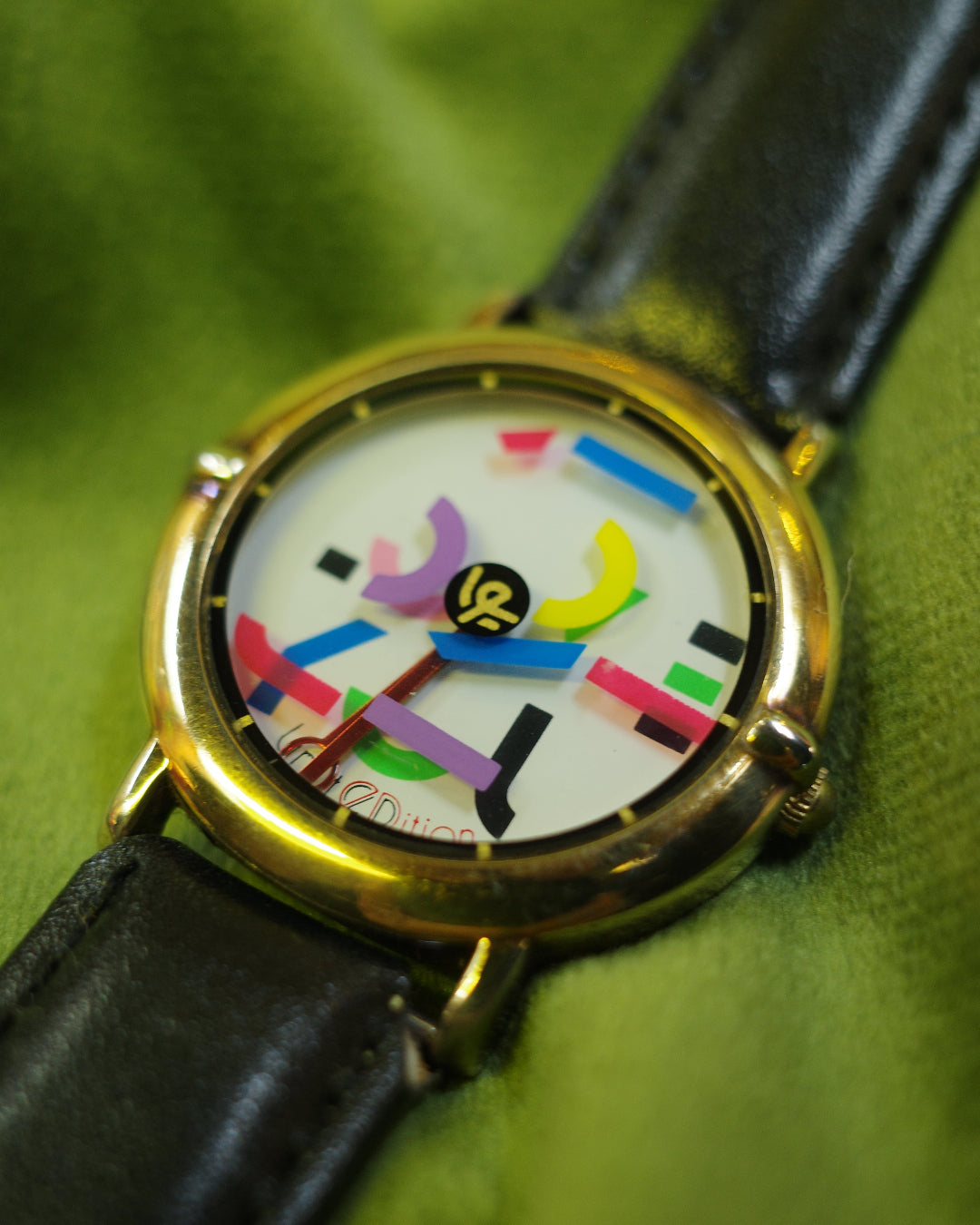 Vintage John Zaboyani love you watch pop art spinning dial