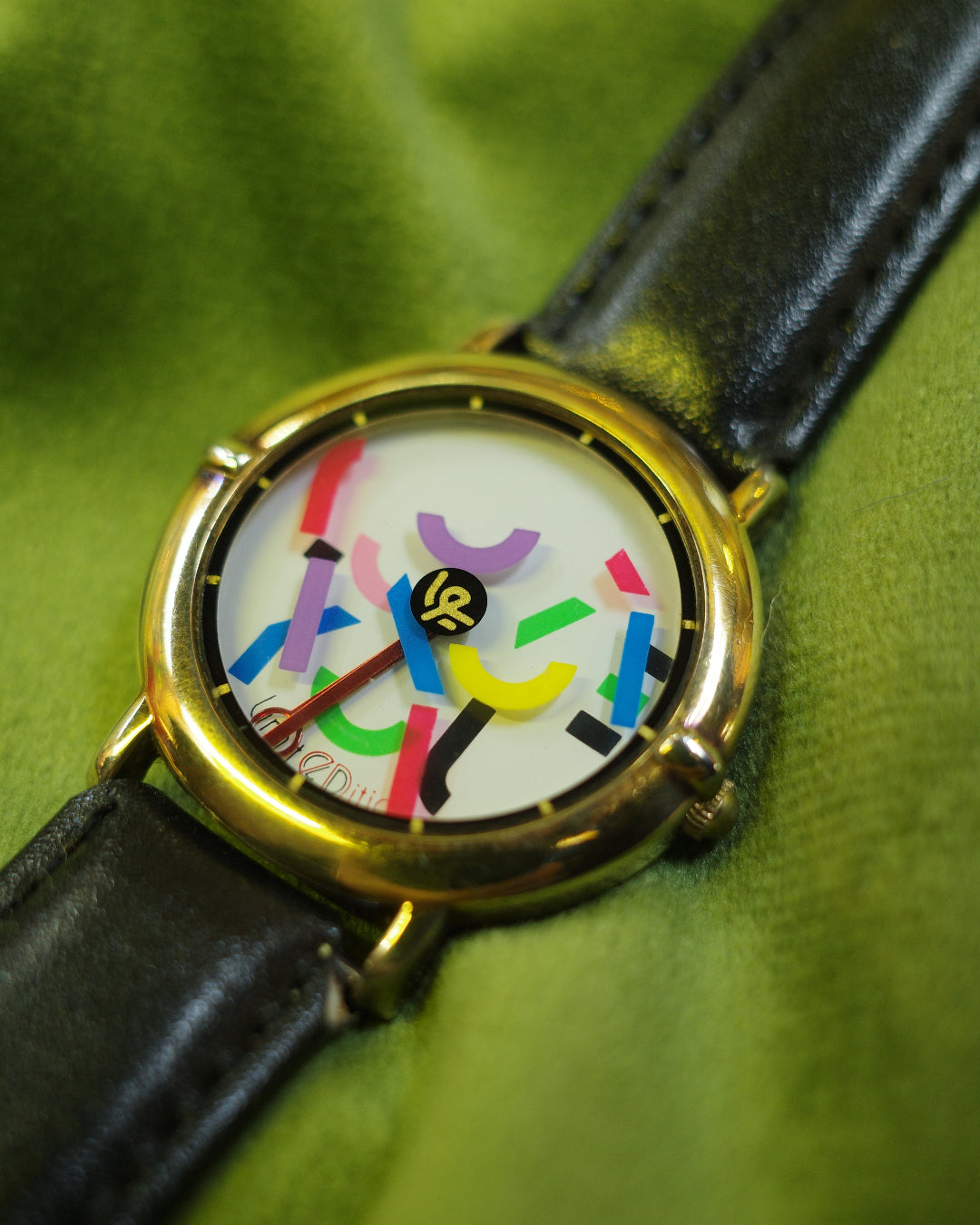 Vintage John Zaboyani love you watch pop art spinning dial