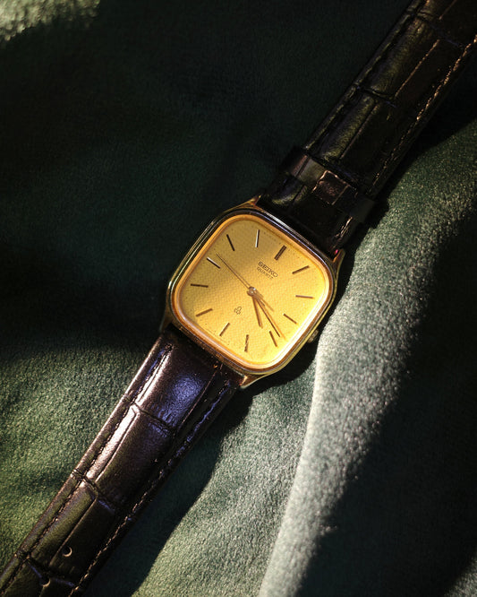 Vintage Seiko Chariot 6431-5050 Square Tank Shape