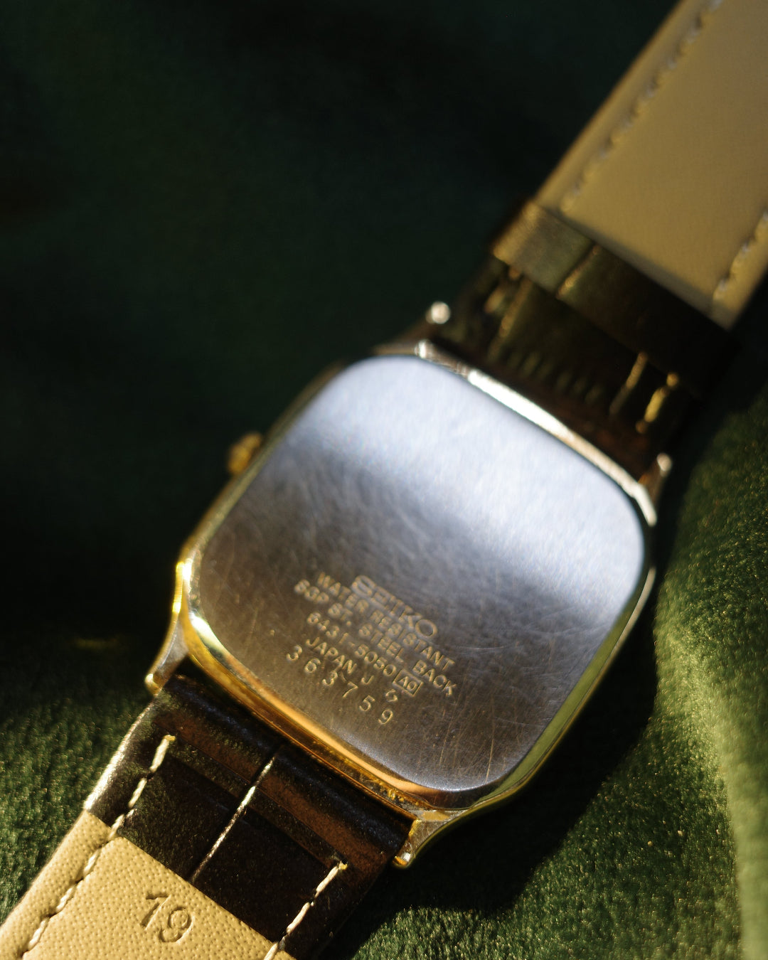 Vintage Seiko Chariot 6431-5050 Square Tank Shape