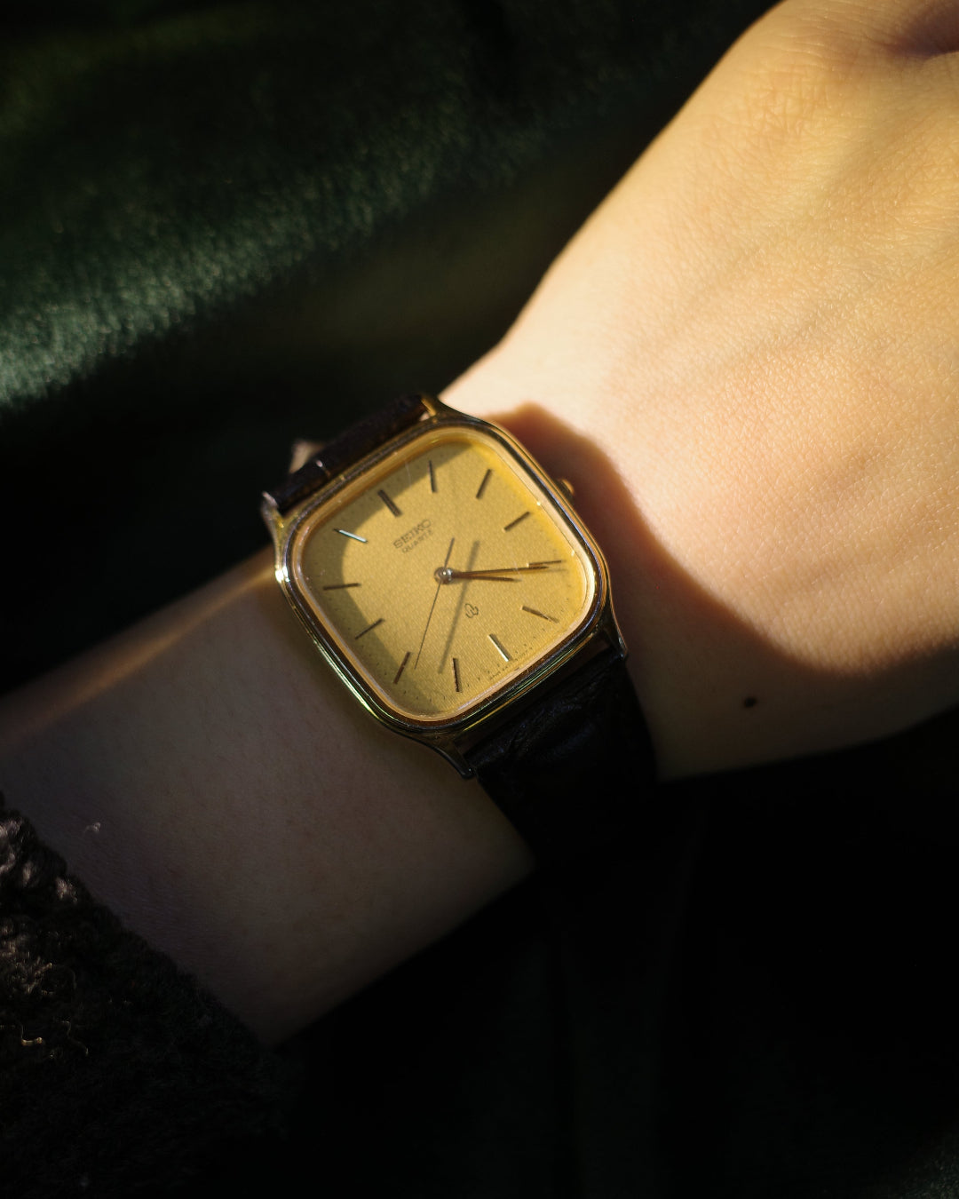 Vintage Seiko Chariot 6431-5050 Square Tank Shape