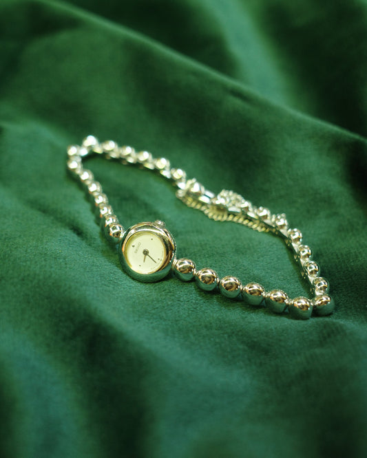 Vintage Seiko Silver coffee bean 1e20-0240