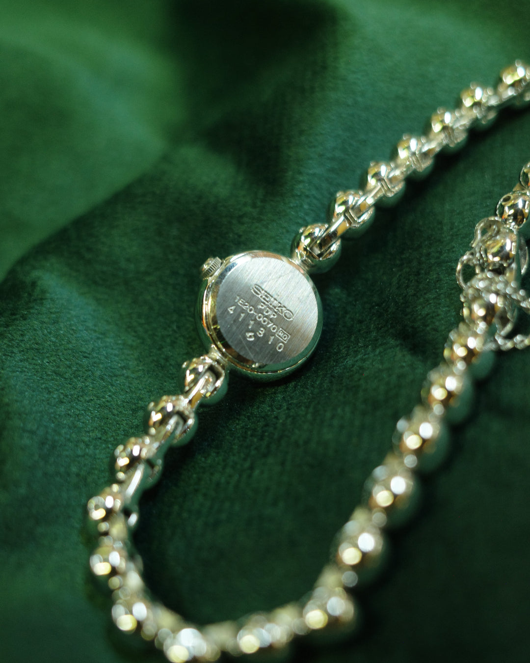 Vintage Seiko Silver coffee bean 1e20-0240