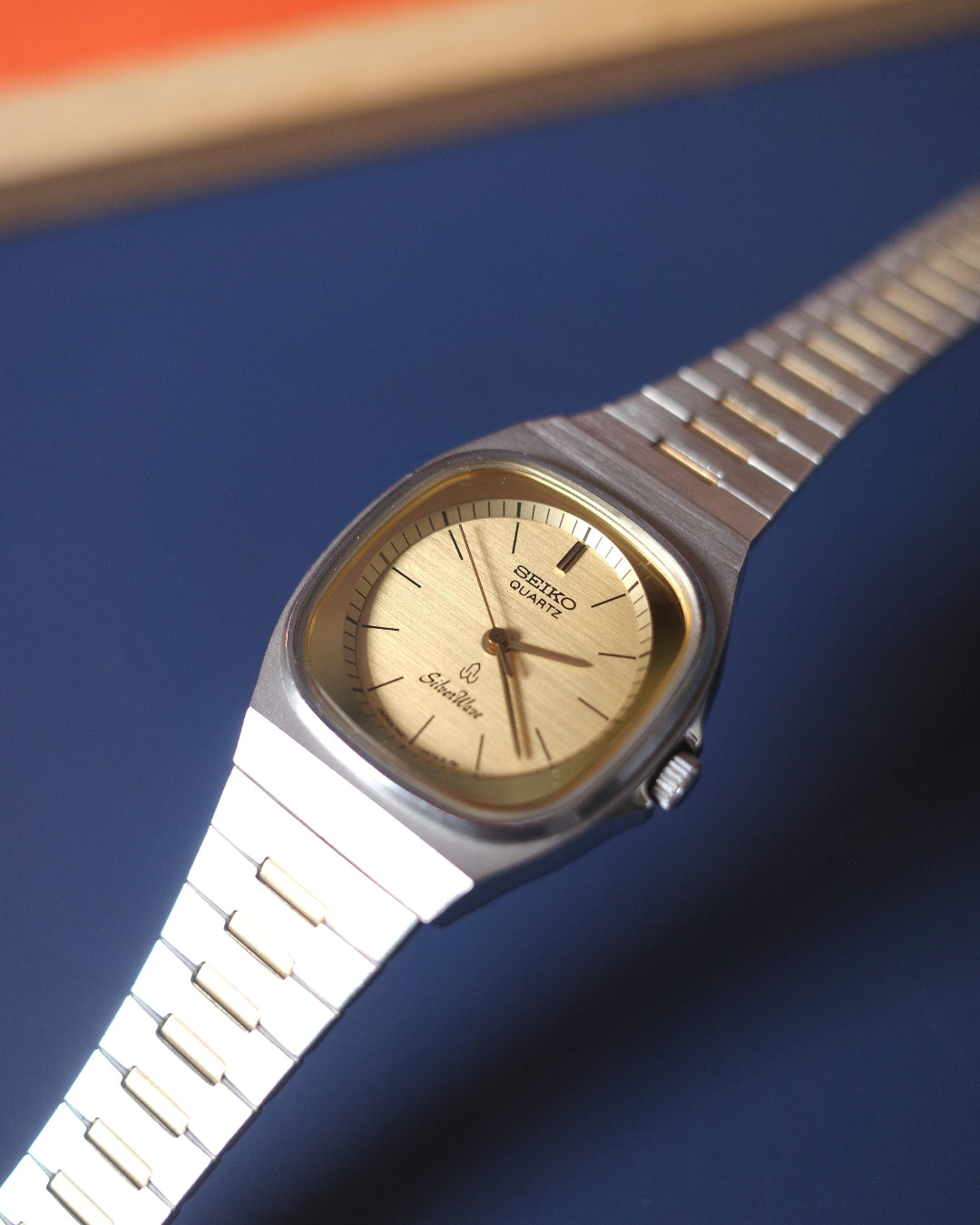 Vintage 80'S Seiko ladies two tone Silverwave quartz watch