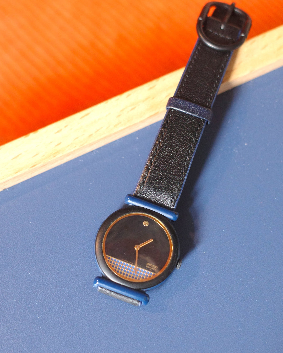 Vintage Seiko 1986 JDM rare Seiko Rivoli brick breaker quartz watch 25mm bauhaus design