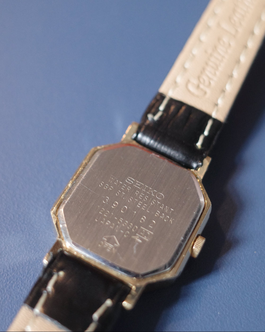 【 SGP 】Vintage 1983 Seiko  Black face Octagon watch