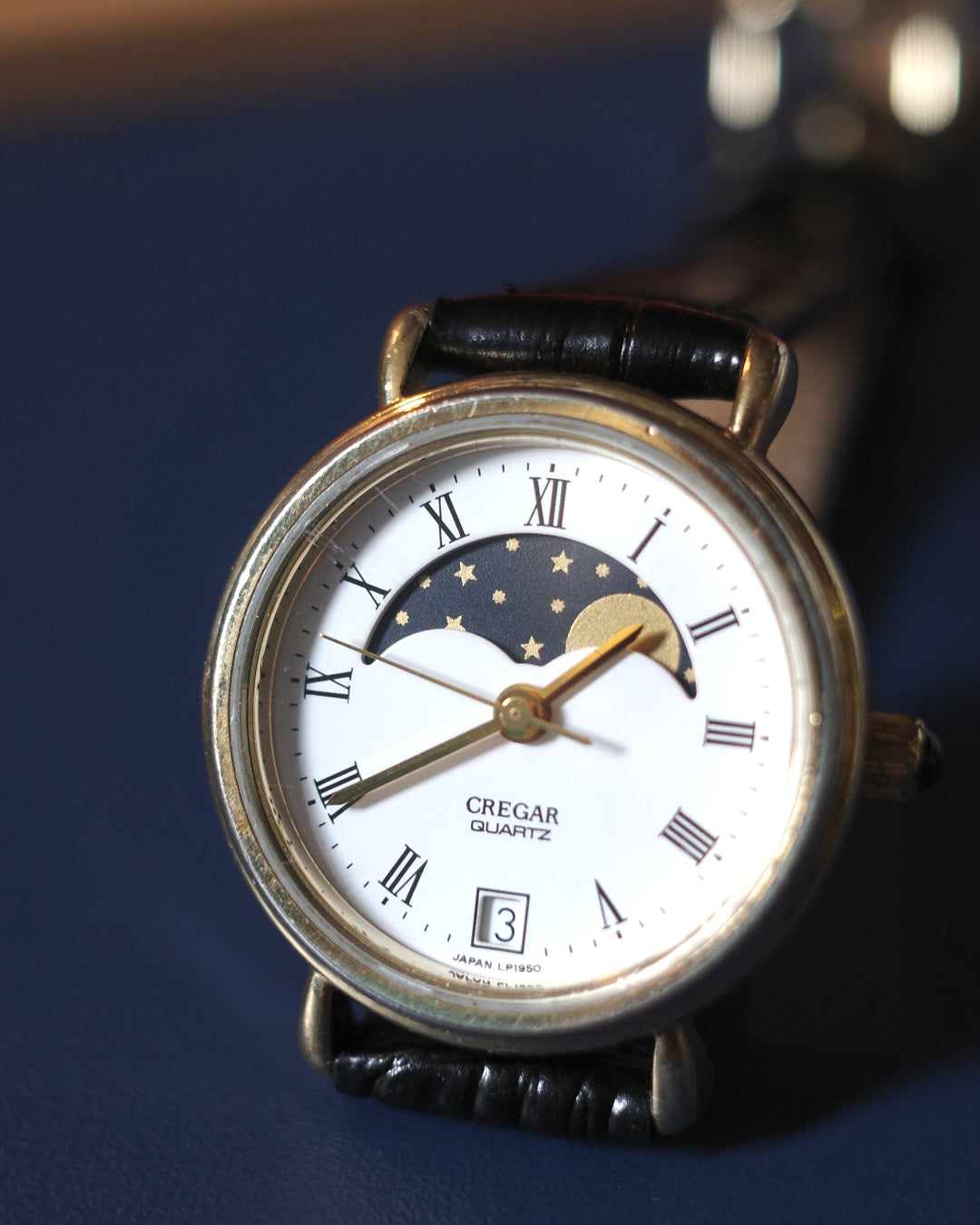 Vintage CREGAR Moonphase quartz watch