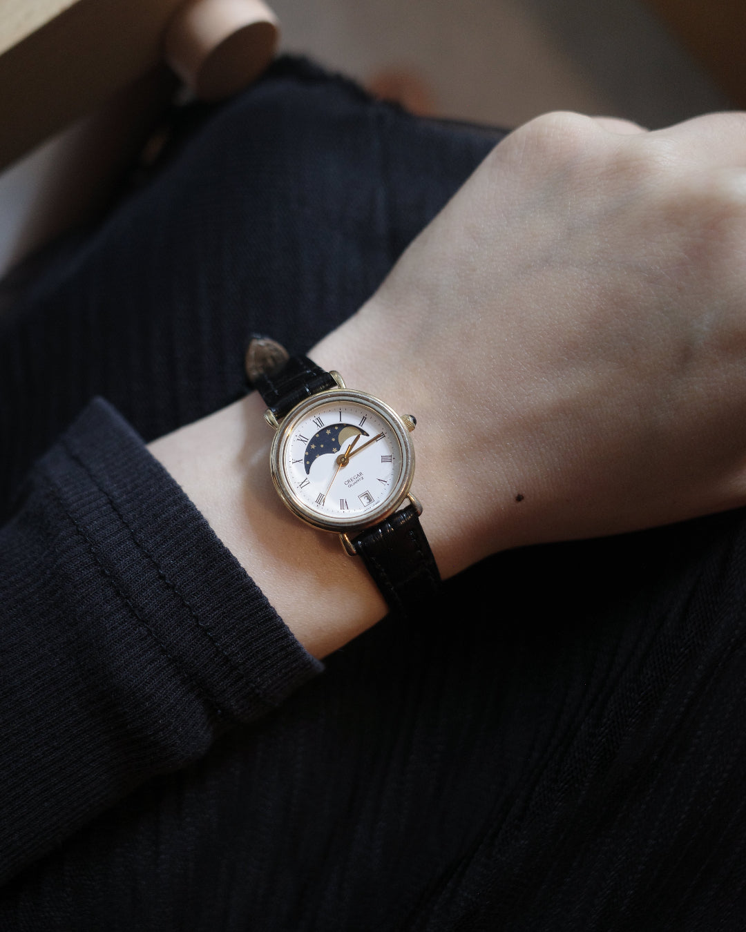 Vintage CREGAR Moonphase quartz watch