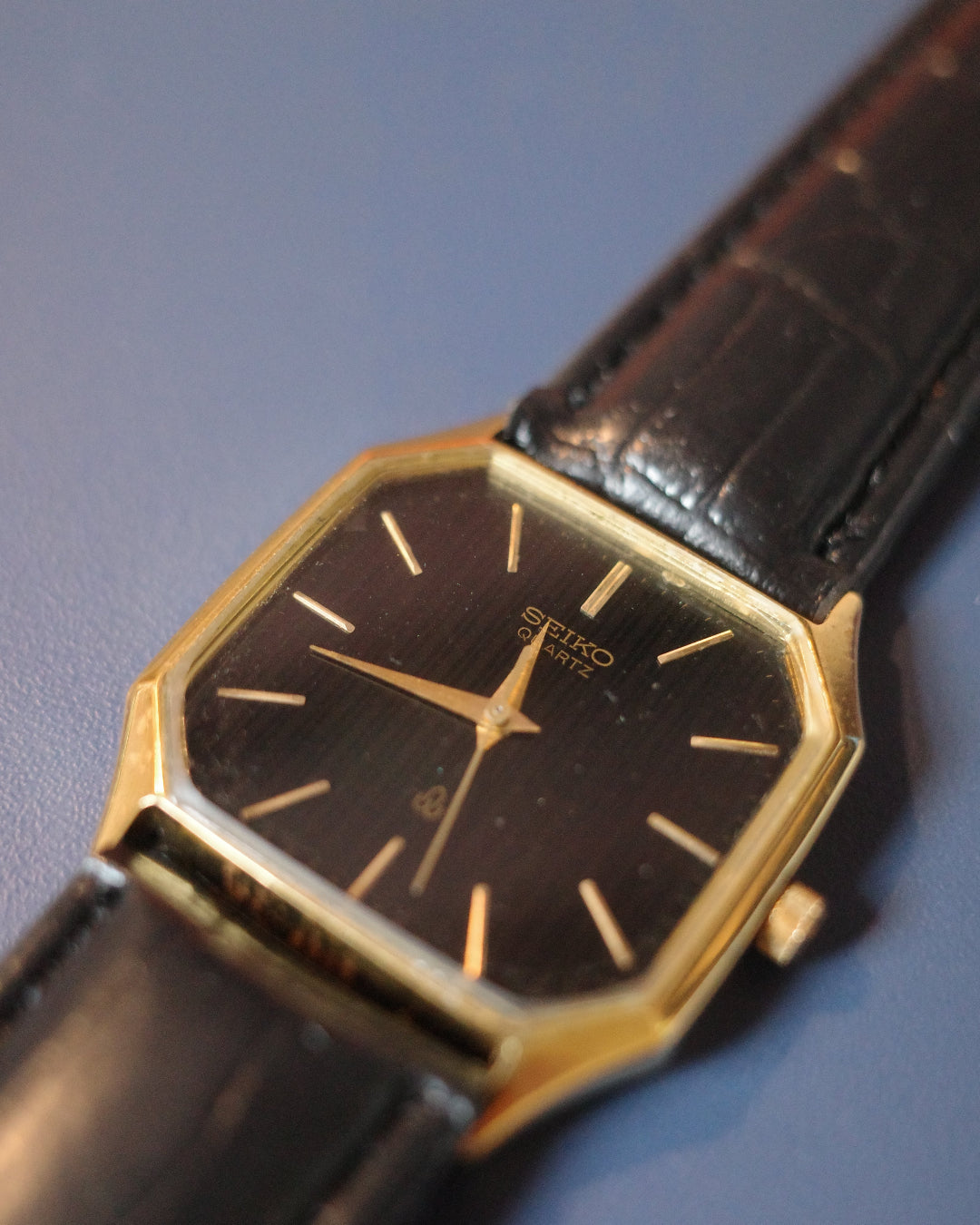【SGP】Seiko Octagon black face Men watch 6030-5430