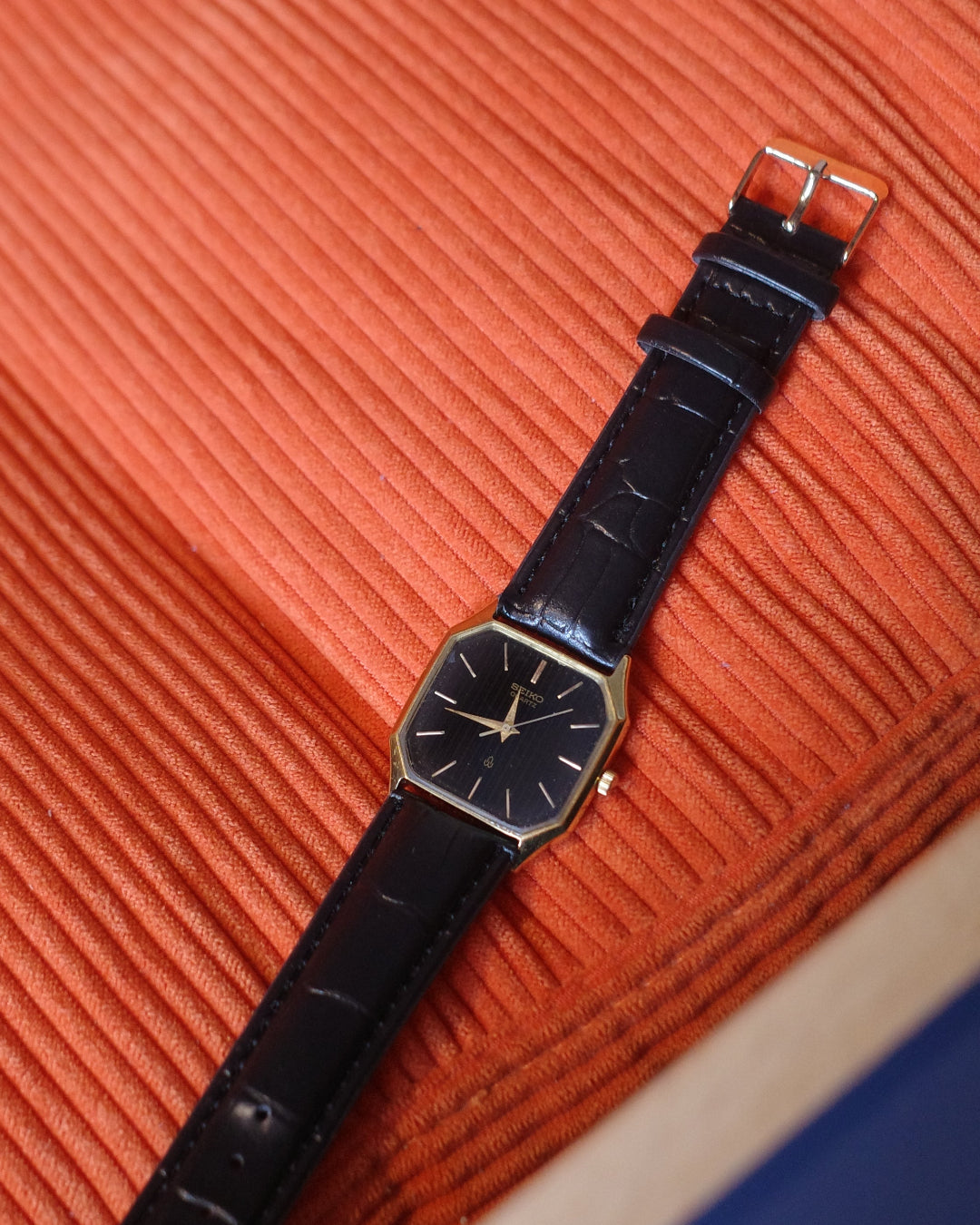 【SGP】Seiko Octagon black face Men watch 6030-5430
