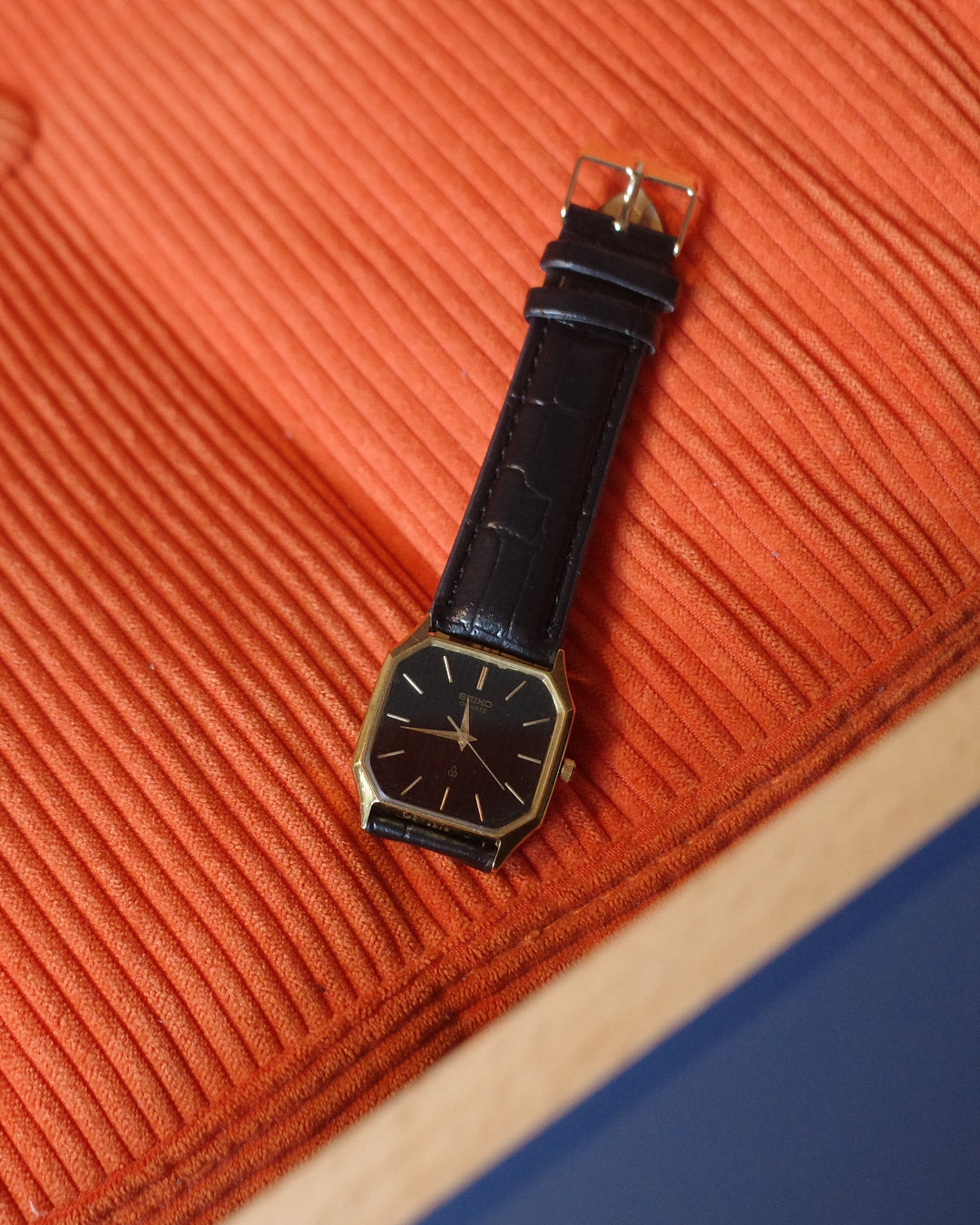 【SGP】Seiko Octagon black face Men watch 6030-5430