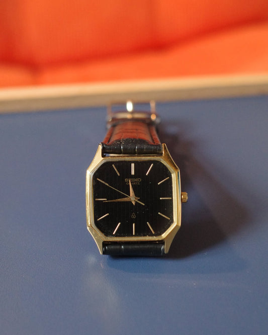 【SGP】Seiko Octagon black face Men watch 6030-5430
