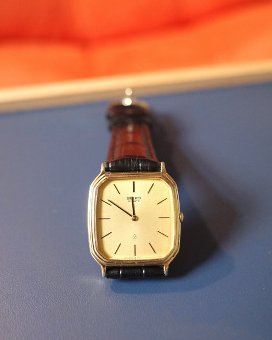 【SGP】Seiko chariot tv dial yellow face quartz watch 5930 5300