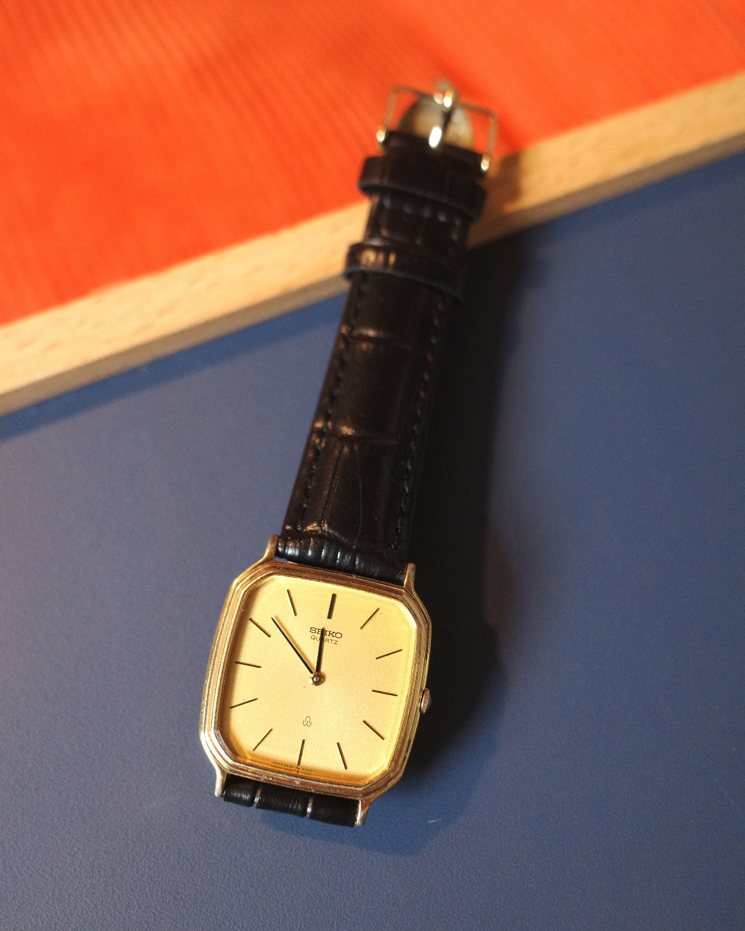 【SGP】Seiko chariot tv dial yellow face quartz watch 5930 5300