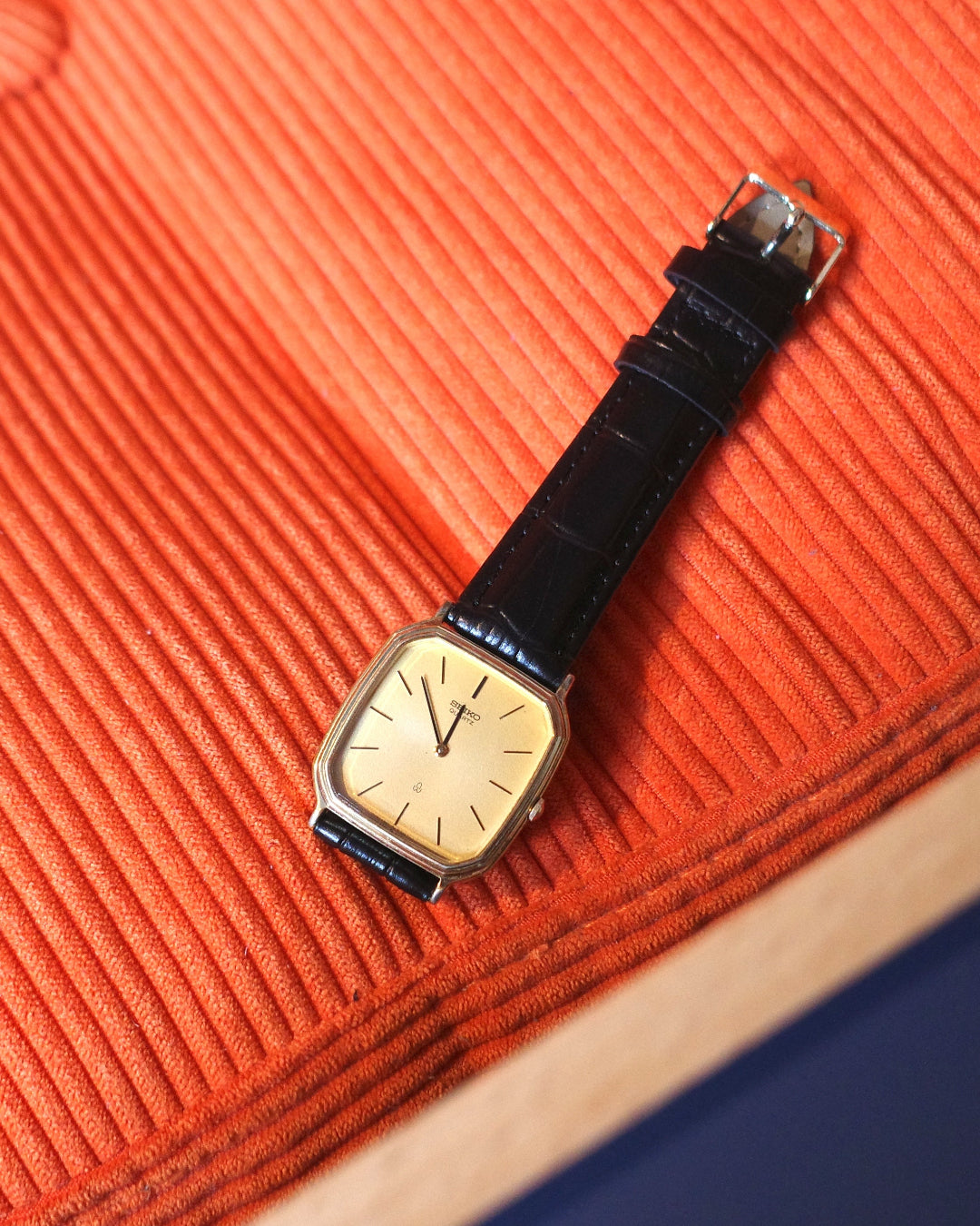 【SGP】Seiko chariot tv dial yellow face quartz watch 5930 5300