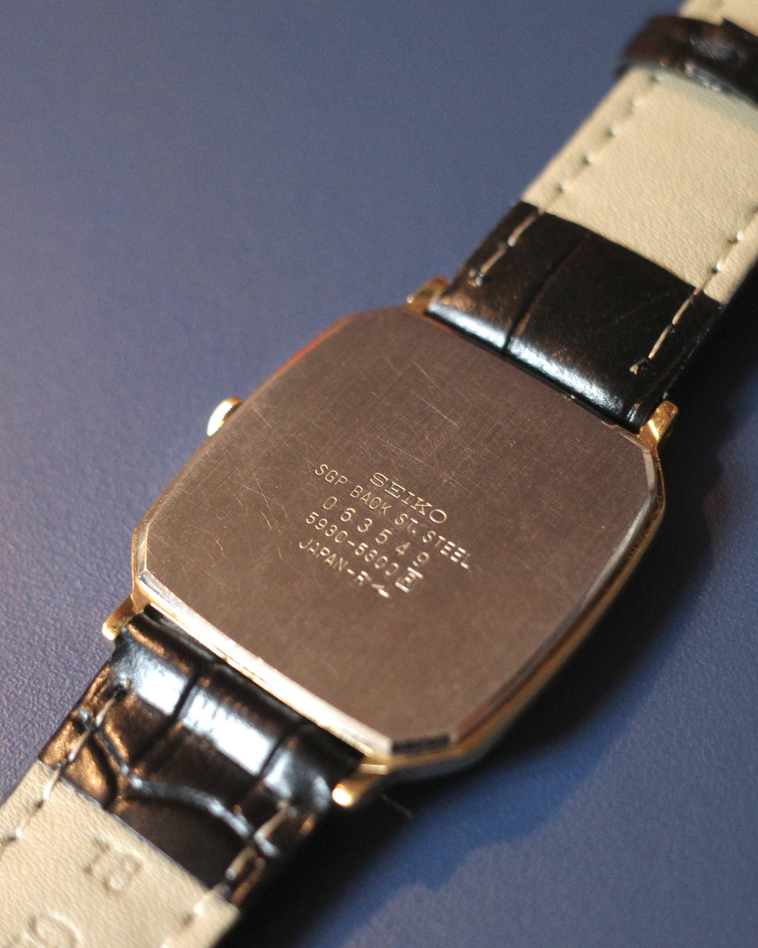 【SGP】Seiko chariot tv dial yellow face quartz watch 5930 5300