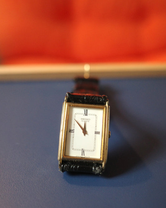 【JDM】Seiko Roman Numeric Dial Lady Quartz Watch Japan JDM Square Tank 2c20-1900