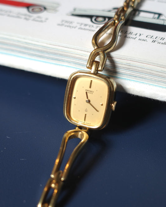 【SGP】Seiko Gold Tank Bracelets Quartz Watch 1400-5190